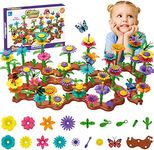 224 Pcs Flower Garden Building Toys, Kids Flower Building Toy Set for 3 to 8 Year Old Boy Girl, Creative Play Beautiful Garden Educational Stem Toddler Toys - Ideal Christmas & Birthday Gift