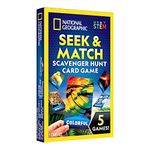 NATIONAL GEOGRAPHIC Scavenger Hunt for Kids Card Game - Seek & Match Objects from 40 Jumbo-Sized Cards, Camping Games, Activities for Toddlers, Car Game, Kids Outdoor Activities, Stocking Stuffers