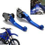 AnXin Motorcycle CNC Billet Pivot Brake Clutch Levers for YZ125 YZ250 15-23 YZ250F 09-23 YZ125X 17-23 YZ250X 16-23 YZ450F 09-23 YZ250FX 20-23 YZ450FX 19-23 Dirt Pit Bike Blue