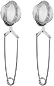 Set of 2 Reusable Tea Infuser, 100% 304Stainless Steel, Ball Shape Tea Steeper for Loose Leaf or Herbal Tea, Tea Infuser for Tea Cups, Mugs, Teapots