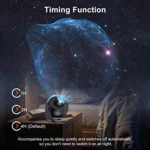 Galaxy Star Projector – Black Night Light for Bedroom Ambience