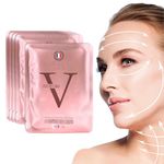 Face Lifting Mask, V Shaped Face Lifting Firming Tightening Lifting Face Mask Chin Slimming Nourishing Firming Skin Mask for Girls & Women - Keep Skin Smooth, Firm, Tender and Young.(5pcs)