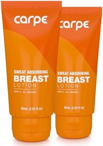 Carpe No-Sweat Breast (Pack of 2) - Helps Keep Your Breasts and Skin Folds Dry - Sweat Absorbing Lotion - Helps Control Under Breast Sweat - Great For Chafing and Stain Prevention