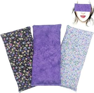 cuscini per gli occhi "Pack 3 - Lila's 2024 new" | Semi di lavanda e riso | Yoga, Meditazione, rilassamento, riposo oculare...
