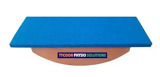 TYCOON PHYSIO SOLUTIONS Wooden Balance Board Foot Rocker Leg Exerciser Occupational Physio Therapy,Simply fit Board & Balance Board (Its Safe Balancing Board)