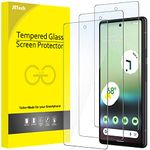 JETech Screen Protector for Google Pixel 6a 6.1-Inch, Fingerprint Compatible, Tempered Glass Film, HD Clear, 3-Pack