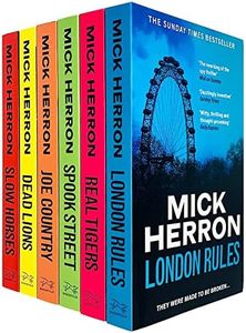 Slough House Thriller Series Books 1 - 6 Collection Box Set by Mick Herron (Slow Horses, Dead Lions, Real Tigers, Spook Street, London Rules & Joe Country)
