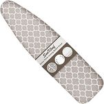 SUNKLOOF Extra Thick Ironing Board Cover and Pad, Resist Scorching and Staining, 15x54 Reflective Silicone Ironing Board Cover, Elastic Edges, 4 Fasteners, Large Protective Scorch Mesh Cloth
