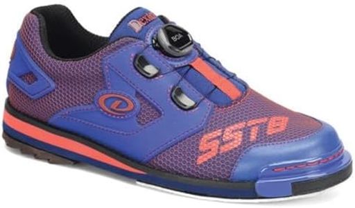 Dexter Mens SST 8 Power Frame Boa Bowling Shoes (for Right and Left Handed Bowlers. Men's Shoe Sizing) - Blue/Red 10.5