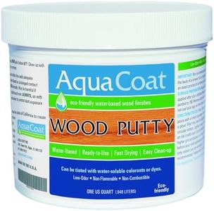 Aqua Coat Water Based Wood Putty, Easy to Sand, Tintable, Quick Drying, Paintable (Gallon)