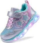 SINOSKY Toddler Girls Led Shoes Kid