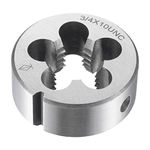 uxcell Round Threading Dies 3/4"-10 UNC, Alloy Tool Steel Machine Thread Repair Hand Tool