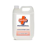 Savlon Professional Hand Sanitizer Liquid Refill Can|66.5% Alcohol based-5 Litre, Natural