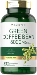 Carlyle Green Coffee Bean Extract | 8000 mg | 300 Capsules | Non-GMO and Gluten Free Formula | Traditional Herb Supplement