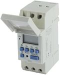 sourcingmap DIN Rail Mount Digital LCD Weekly Programmable Electronic Relay Timer AHC15A AC220V-240V