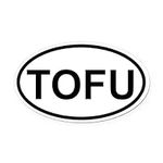 CafePress Tofu Oval Car Magnet, Eur