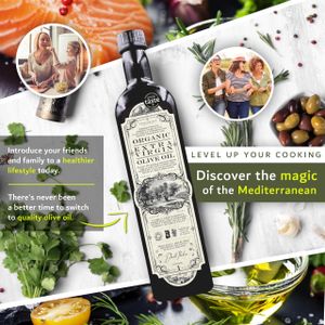 Organic Extra Virgin Olive Oil, 1L – Cold Pressed, Unfiltered