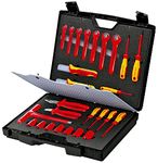 Standard Tool Case 26 parts with insulated tools for works on electrical installations