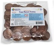 Learning Resources Two Pence Coins, Set of 100