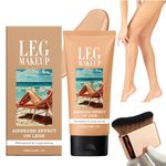 Leg Makeup Full Coverage Waterproof No Transfer Leg Makeup To Cover Veins Concealer For Mature Skin Smooth Tone Body Mak eup Long Lasting Leg And Body Scar Cover Up (#02) (#02 Brush, One Size)