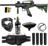 Maddog Tippmann Cronus Tactical Silver HPA Paintball Gun Marker Starter Package - Black/Olive