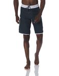 Billabong Men's Standard Classic Wave 21 Inch Outseam Surf Suede Solid Boardshort, Navy Heather, 36