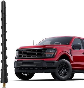 VOFONO Upgrade 7 Inch Antenna fits Ford F150 2009-2026, Short Antenna for F-150 Raptor Lightning 2017-2026 F-250 F-350, 2021-2024 Bronco Pickup Truck Antenna Replacement, Carwash Proof