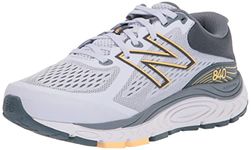 New Balance Women's 840 V5 Running Shoe, Silent Grey/Light Mango, 8.5