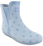 LONDON FOG Women's Piccadilly Rain Boot, Sky Blue Shiny Dot, 10