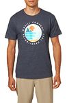 O'NEILL Men's Short Sleeve Classic Tee Shirt, Navy Heather / Camp Surf, S