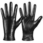Winter Sheepskin Leather Gloves for