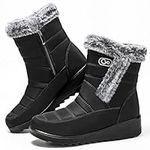 HARENCE Womens Winter Snow Boots: W