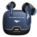 Boult x Mustang Derby Newly Launched Truly Wireless in Ear Earbuds with 100H Playtime, Built-in App Support, Dual Device Pairing, Quad Mic ENC, 45ms Low Latency, IPX5 ear buds TWS Bluetooth 5.4