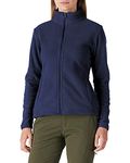 Outdoor Ventures Womens Fleece Jackets Ladies Lightweight Warm Full Zip Coat Soft Outerwear Running Jacket With 4 Large Pockets Dark Blue L