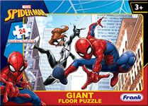 Frank Marvel Spider-Man Giant Floor Puzzle (24 Pieces) – Big Size Puzzle for Kids 3 Years & Above – Fun and Engaging Brain Booster Game for Enhanced Focus and Imagination – 90146