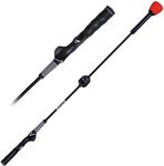 PGM Left Handed Golf Swing Trainer Aid - Golf Swing Training Aid Golf Practice Warm-Up Stick for Strength Flexibility and Tempo Training -Suit for Practice Chipping Hitting Golf Accessories