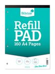 Silvine A4 Refill Pad - 5mm Grey Dot Grid (160 Pages) Single