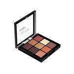 Swiss Beauty Ultimate 9 Pigmented Colors Eyeshadow Palette Long Wearing And Easily Blendable Eye Makeup Palette Matte, Shimmery And Metallic Finish -Multicolor-04, 6G