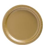 amscan Gold Dinner Paper Plate Value Pack 23cm - 50 pcs