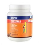 Gritzo SuperMilk Height+ (8-12y Girls), 10g Protein (Double Chocolate, 1kg) | Zero Refined Sugar, 21 Vitamins & Minerals