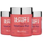 Nutriburst TotalCarePlus Multipack - Multivitamin with Vitamin C, D, B12 + Zinc - Immune System Support - Berry Flavour - 3 x 60 Gummies / 3 Month Supply - Suitable for Vegans