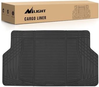 Nilight Rubber Cargo Mats for Cars Trucks SUVs,Universal Trim to fit for Most Vehicles,All Weather Protection Heavy Duty Cargo Liners