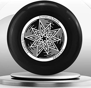 Eastgoing Ultimate Flying Disc 175 Gram, 10.75 Inch Sport Disc ，Loads of Colors Available, Suitable for Competitions, Team Flying Disc for Beach, Park, Pet, Camping and More, (Black)