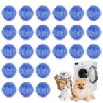 24Pcs Pet Hair Remover for Laundry Reusable Dryer Ball Washing Machine Lint Catcher Dog Cat Fur HairRemover for Clothes Pet Bedding Sofa and Laundry