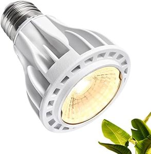 Grow Light Bulb, Grow Lights for Indoor Plants Full Spectrum, 12 Watt 3000K LED Plant Light Bulb with High PPFD, Universal E27, Energy Saving Grow Lamp for Seeding and Growing COB Lamp Bead PAR 20