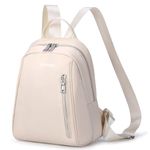 HOMIEE Backpack Women, Anti-Theft Rucksack Bag for Women, Lightweight Fashion Backpack School Bag Travel Backpack for Commuting, Work, Weekend, Daily (white)