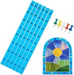 Layout Block System for Stained Glass Panels, Free to Bend, Easy for You to Layout of Straight Lines Or Any Degree Angles. 6 Pcs 12 Inch Heat Resistant Silicone