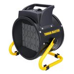 TOUGH MASTER PTC Ceramic Heater 2.8KW Small Ceramic Fan Heater,For Household/Office with Adjustable Thermostatic Control, Overheating Protection, 3 Speed Heat Mode, 1500W 2800W Black & Yellow