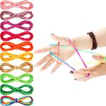 Poen 10 Pieces Cats Cradle String Finger Game String String Toy Supplies, 65 Inch Long, 10 Colors