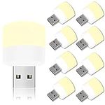 Melofo 9Pcs Mini USB Night Lights Portable Bedside LED Plug in Bulbs Night Lights USB Plug in LED Toilet Bedroom Lights for Baby Sleep Bathroom Car Nursery Kitchen Lamps USB Reading Lights